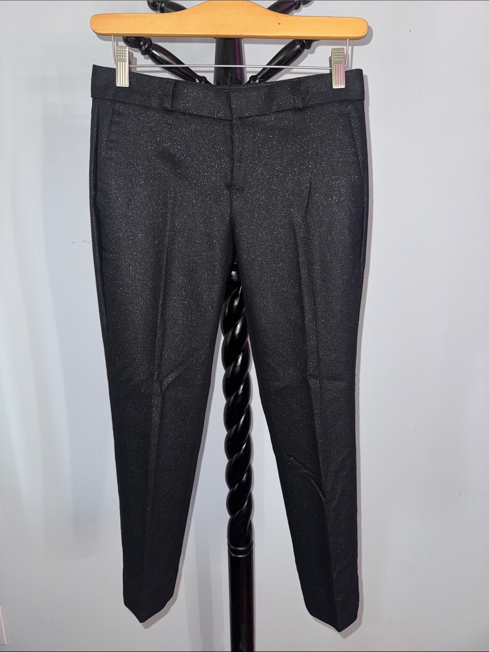 Banana Republic Black Sparkle Women's Dress Trousers 17.1.M.1